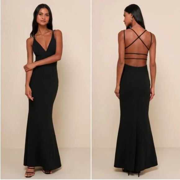 Lulus NWT All This Allure Backless Dress Size M - Picture 1 of 9